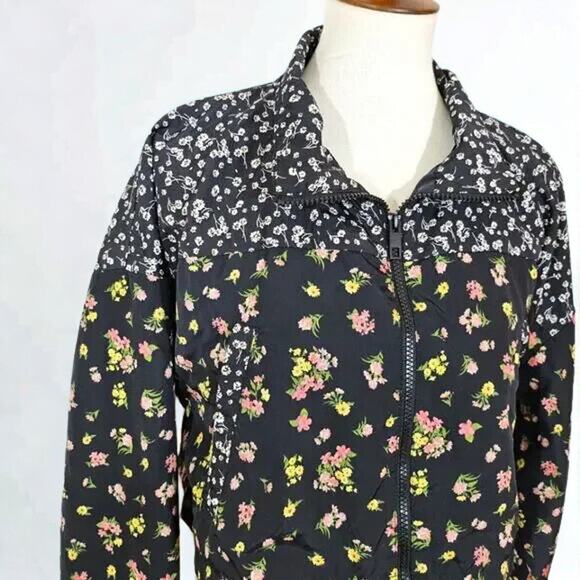 Aeropostle Cropped Floral Windbreaker Jacket - Picture 3 of 9